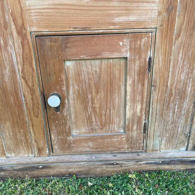 Antique large Ice Box Pine Ice Box tin lined ice box Etsy