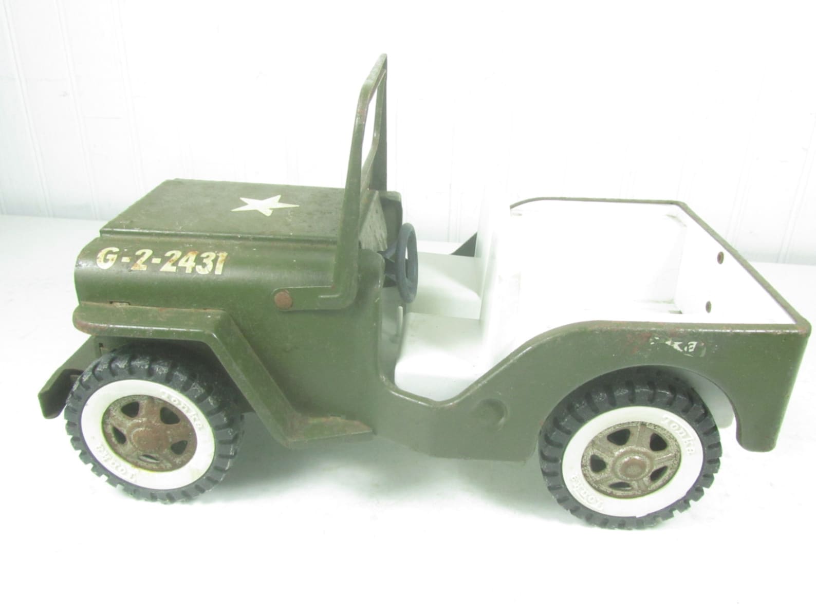 TONKA METAL ARMY Jeep Toy Jeep Vintage Toy Green Toy Jeep Etsy