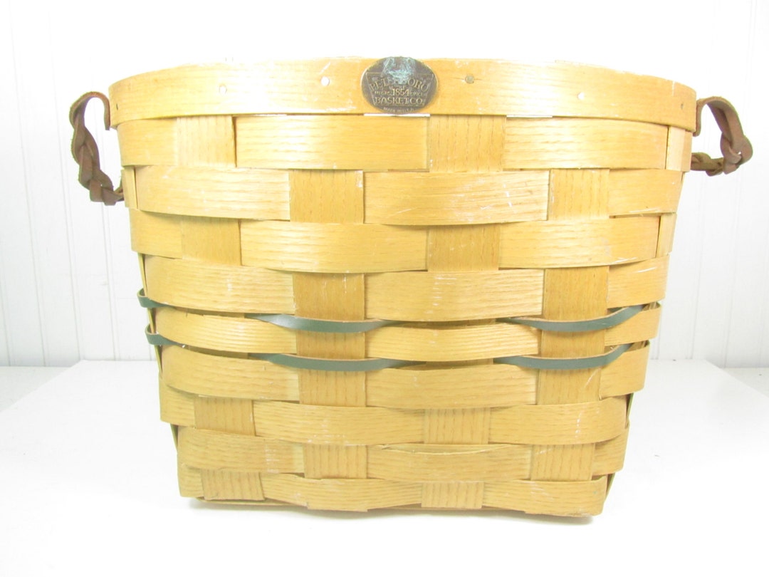 Vintage Gathering Basket, Peterboro, Collectable Basket, Orchard Basket