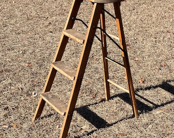 Crakerjac ladder stool, Antique Wood Step Ladder, vintage step stool, Small Ladder, Kitchen Stool, Rustic decor, Photo Prop, farmhouse decor