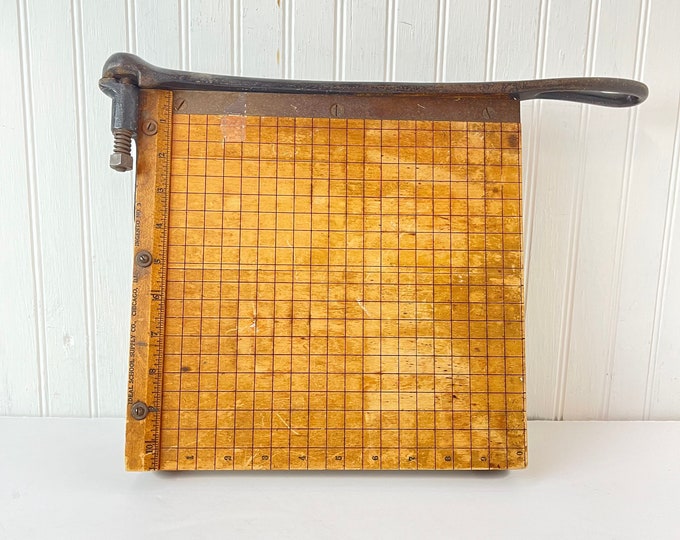 Antique Paper Cutter, Ingento Number 3 Paper Cutter, Office Decor