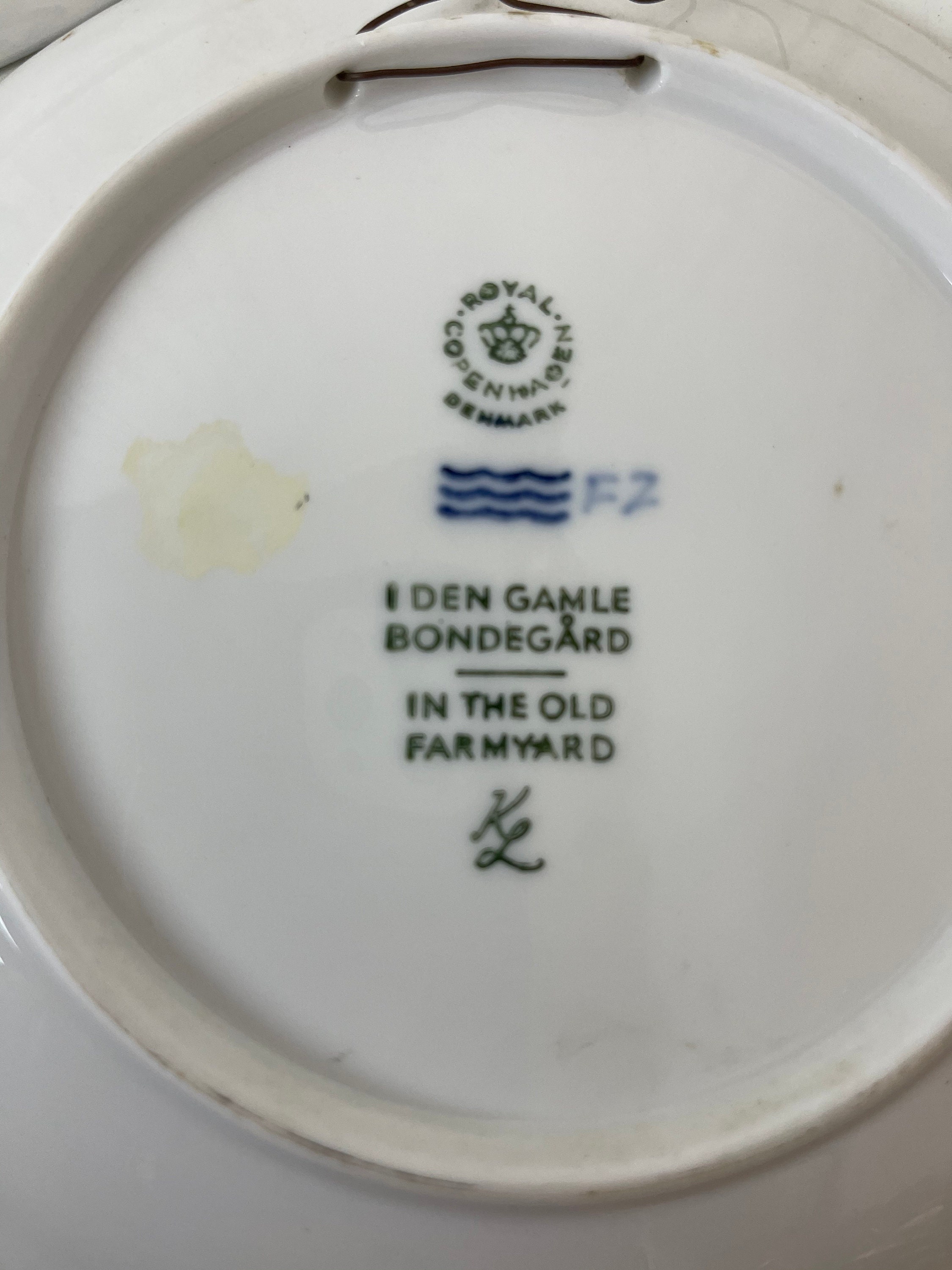 Royal Copenhagen Plates, Denmark, Danish Dishes, Blue Plate, Set 