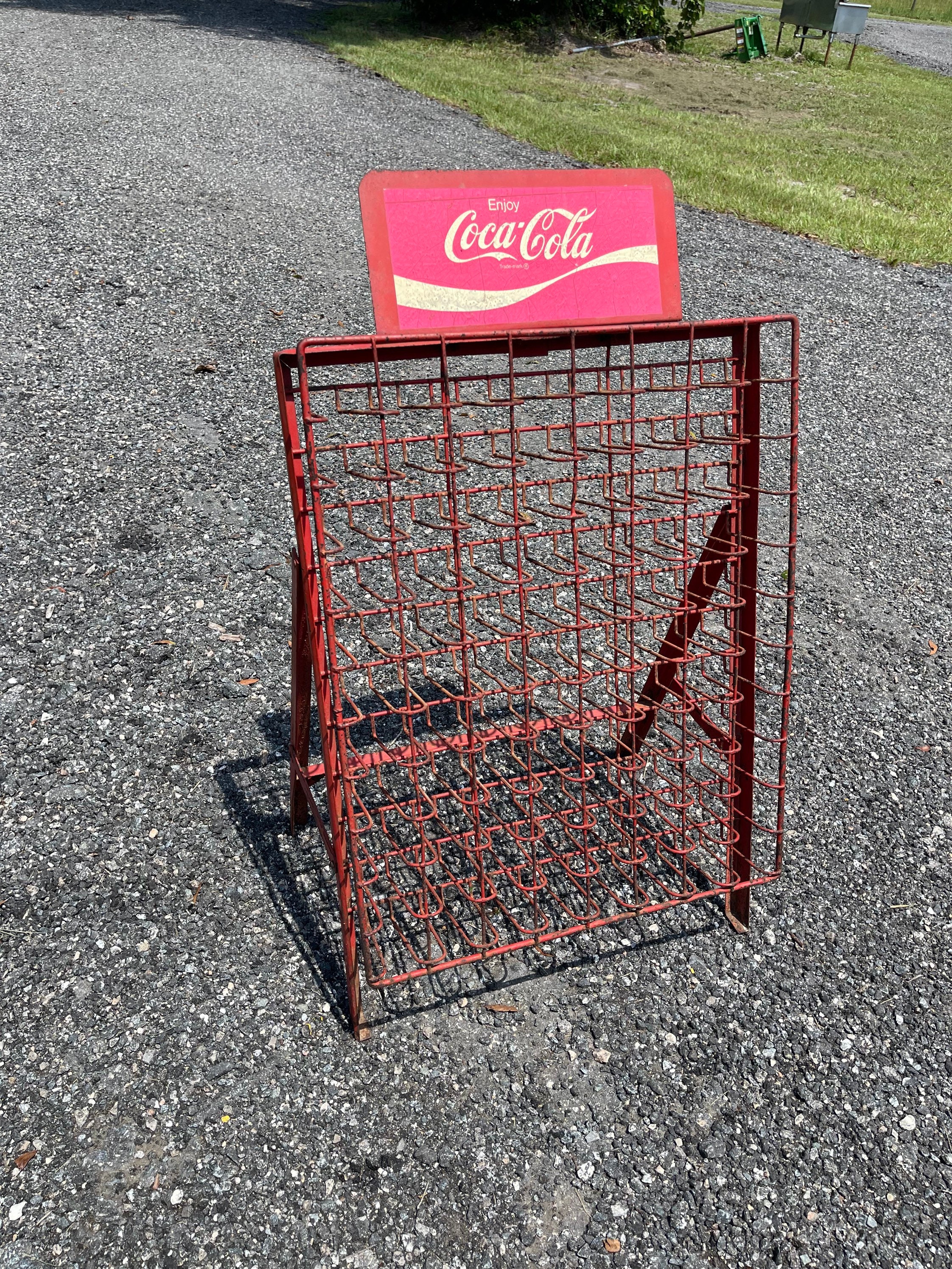 コカコーラボトルラック1920〜1960 Coca Cola Bottle Holder, Coke Collectible, Bottle Return Rack