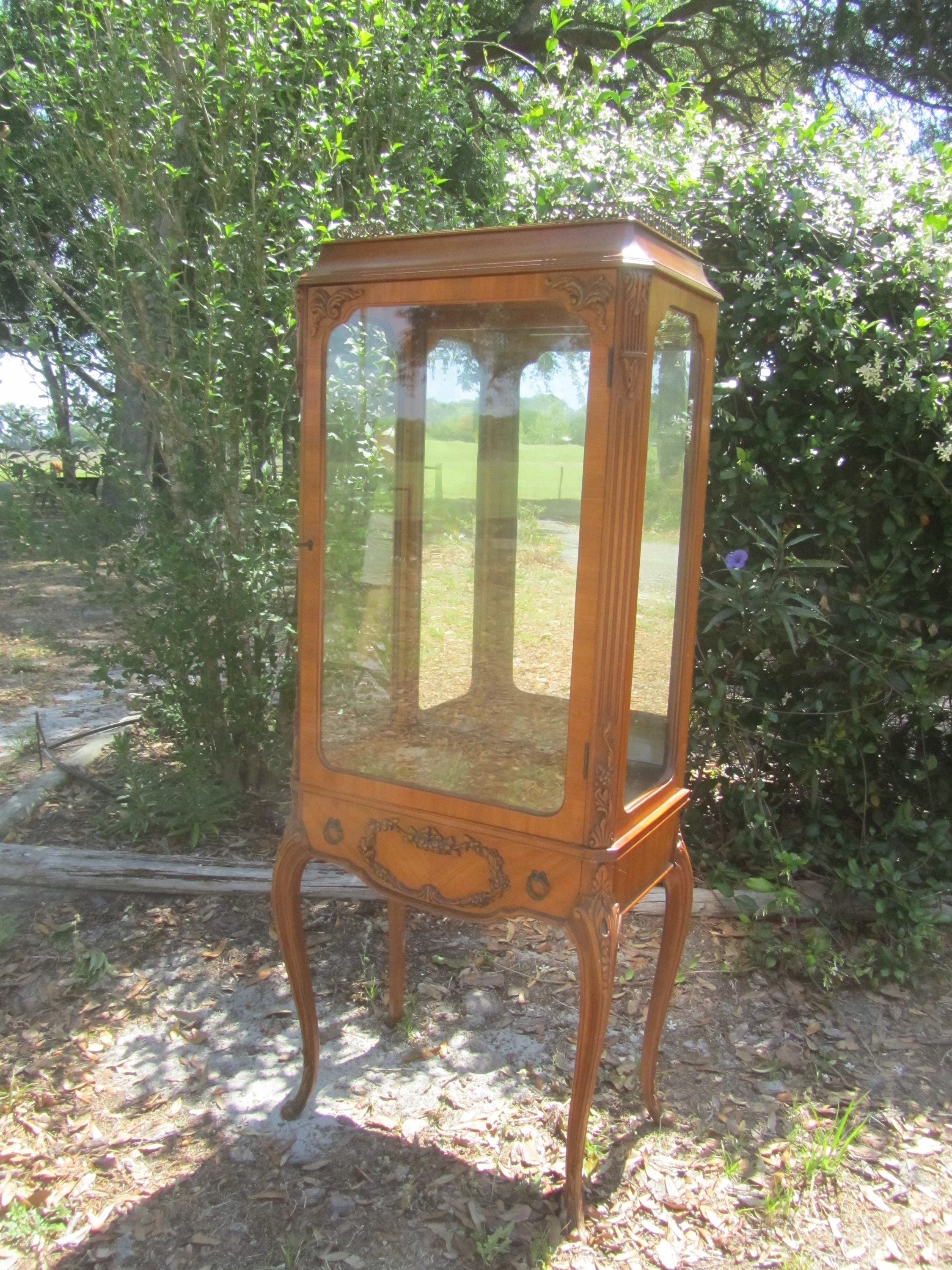 Antique french sale curio cabinet