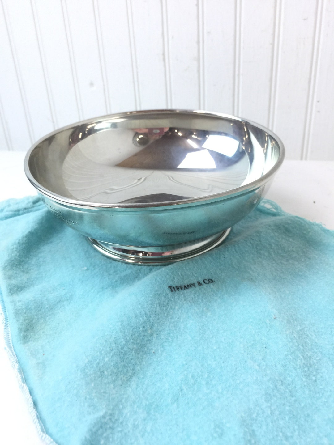 食器 TIFFANY&Co. Valley TIFFANY PEWTER BOWL, Tiffany and Company Vintage Bowl, Retro