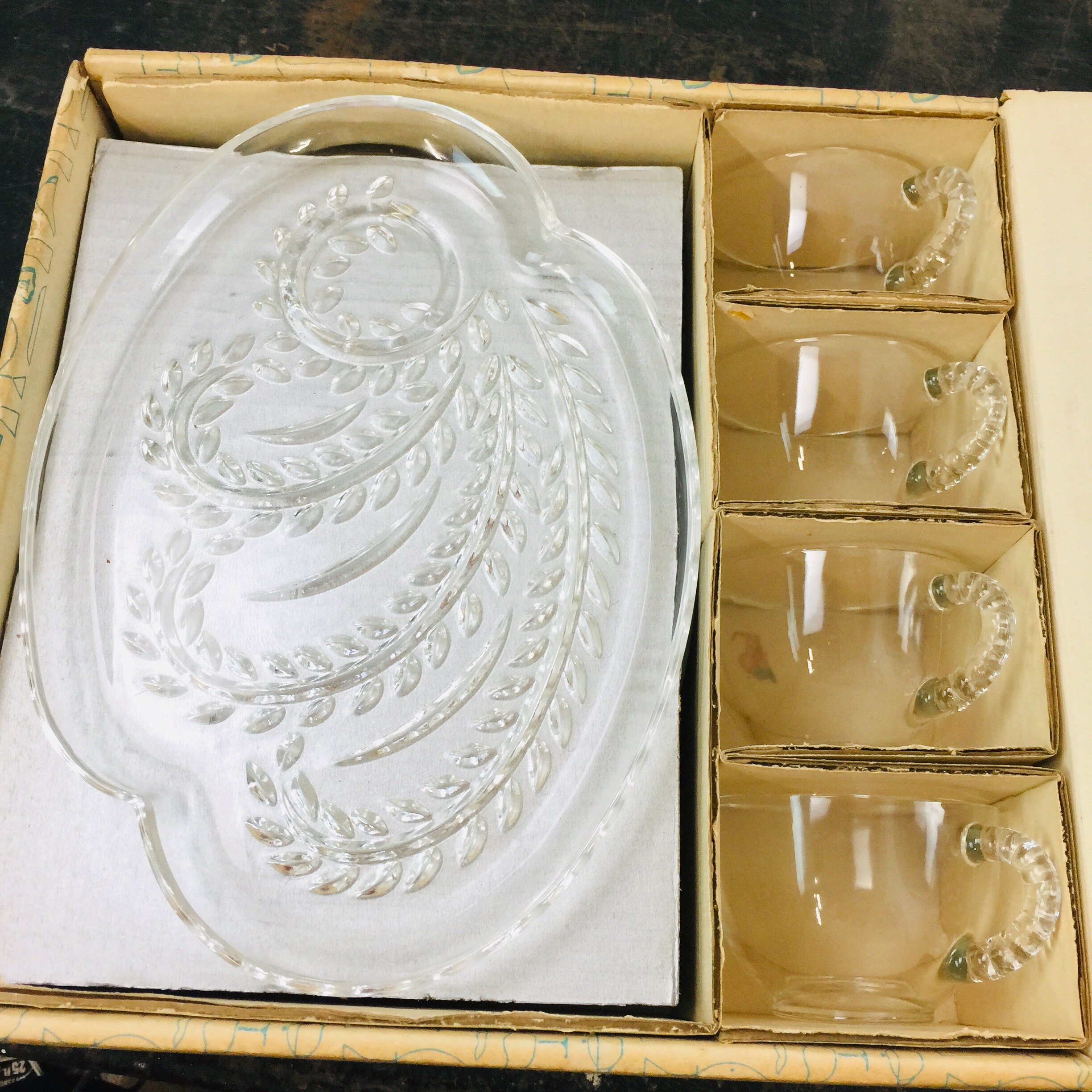 Hospitality Hostess Set Federal Glass Co. Vintage Plates Etsy