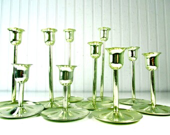 Brass Candle Sticks, Candle Stick Set, Metal candle holders, Candle Holder, Brass Candle Holders, Gift, vintage brass, wedding decor