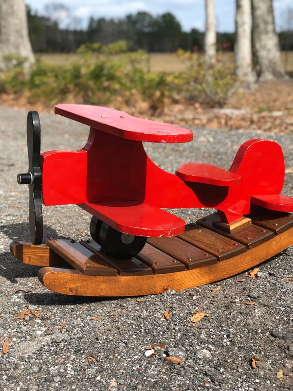 airplane rocking horse