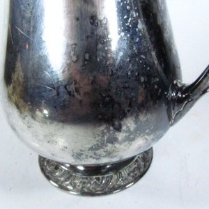 Silver water pitcher, water pitcher, jug, Henley silver, Oneida, serving, pitcher,entertaining image 5