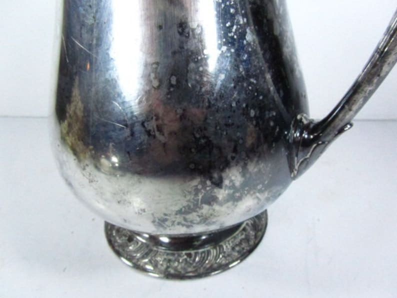 Silver water pitcher, water pitcher, jug, Henley silver, Oneida, serving, pitcher,entertaining image 5