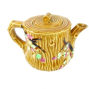 VINTAGE TEAPOT, Ceramic teapot, collectible, flowers, kitchen decor, image 1
