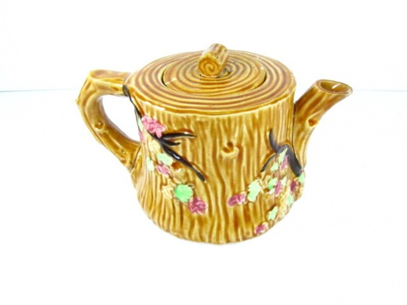 VINTAGE TEAPOT, Ceramic teapot, collectible, flowers, kitchen decor, image 1