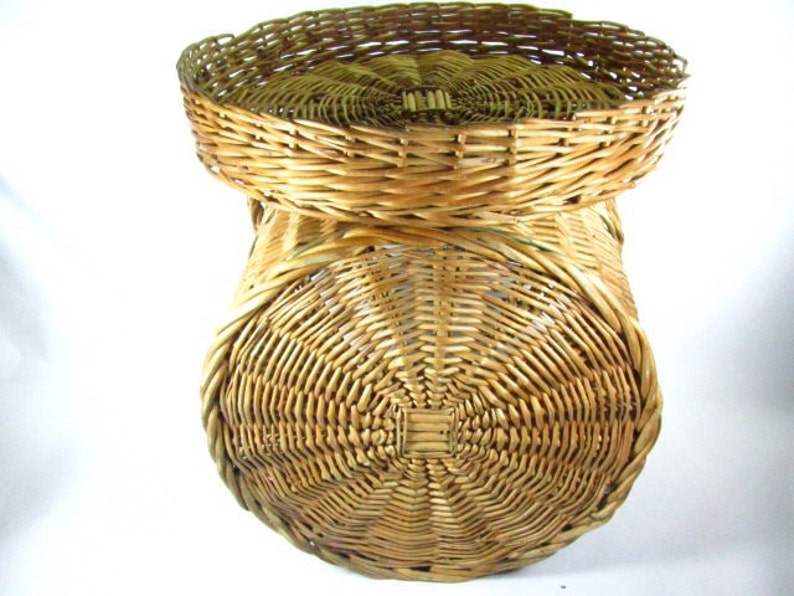 Wicker hamper,Basket, wicker basket, vegetable basket, round basket, medium basket, fruit basket, image 5