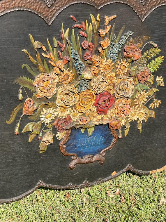 Vintage Fireplace Screen, Fire Place Decor, Fireplace Panel