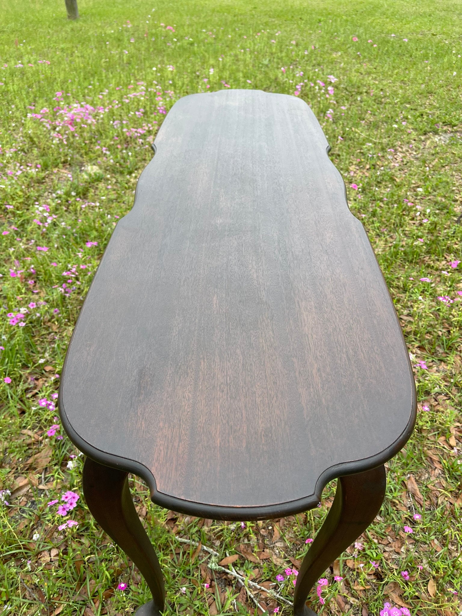 Davis Birely Table, Antique Table, Sofa Table, Queen Ann Legs