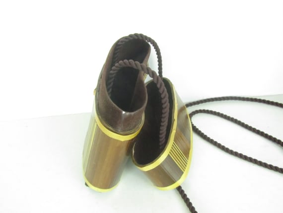 Vintage purse, mini purse, Bamboo purse, wood pur… - image 3