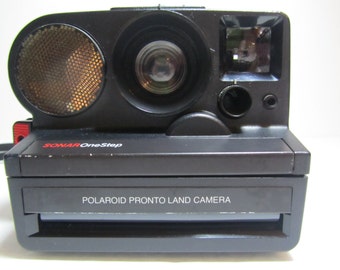 VINTAGE POLAROID SONAR Camera, Polaroid sx-70, Sonar Autofocus, Sonar One Step, Pronto Land Camera