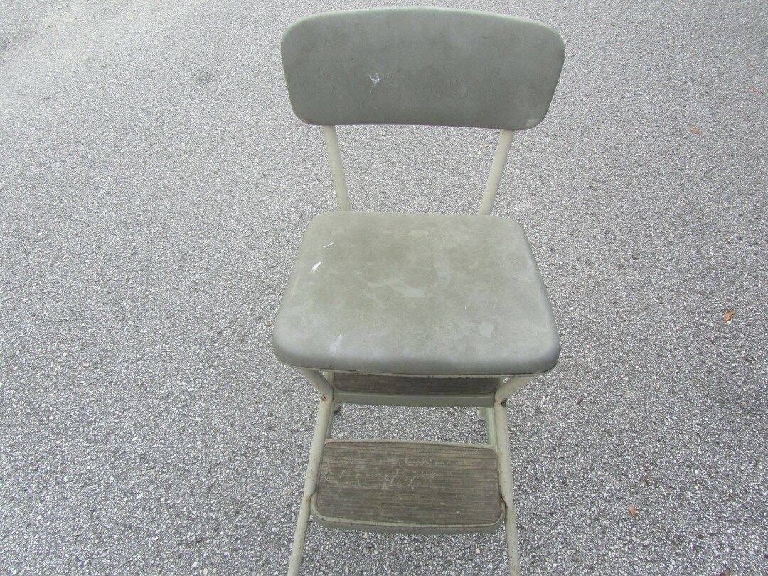 Vintage Cosco Metal Step Stool, Step Chair, Stool Step Ladder, Folding ...