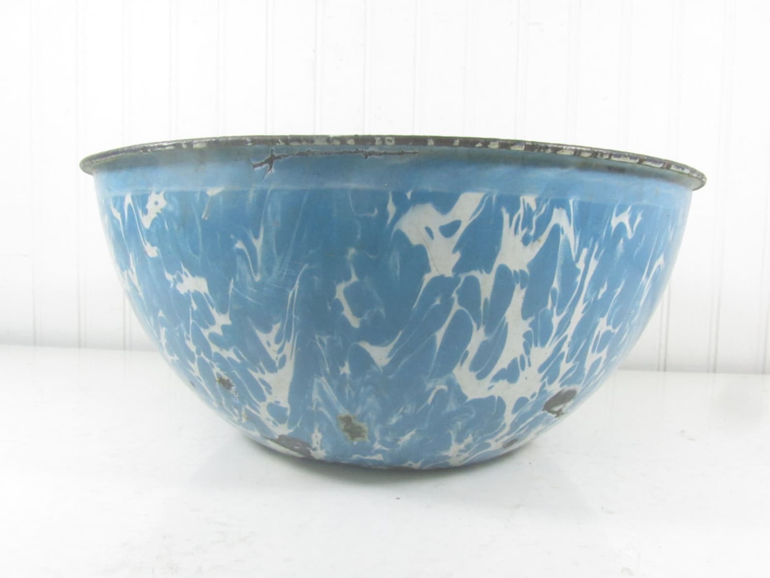 Granite Ware Bowl Vintage Enamel Bowl French Kitchen Etsy