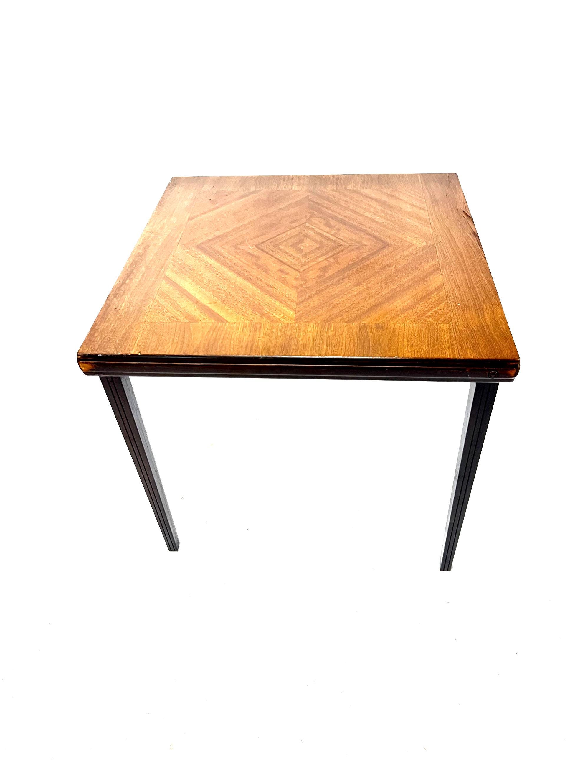 Antique Wood Card Table, Castlewood Manufacturing Co, Furniture