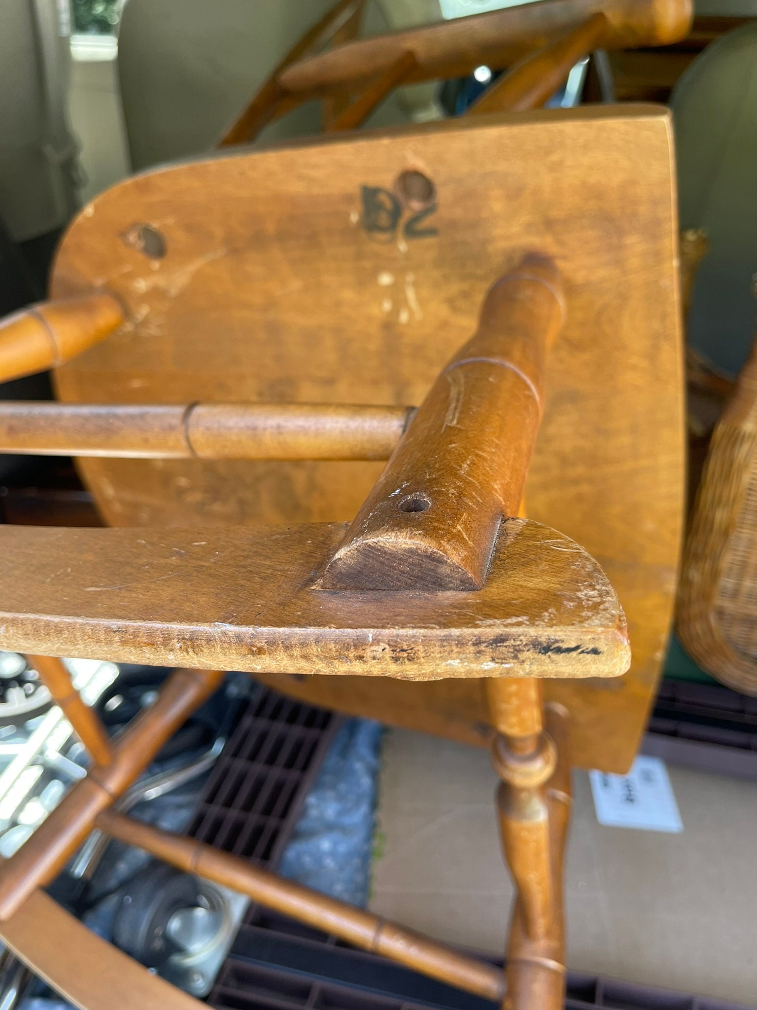 Nichols and Stone Rocking Chair, Vintage Rocking Chair, Wood Chair