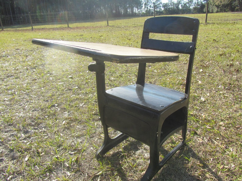Vintage School Desk Child S School Desk Retro School Etsy