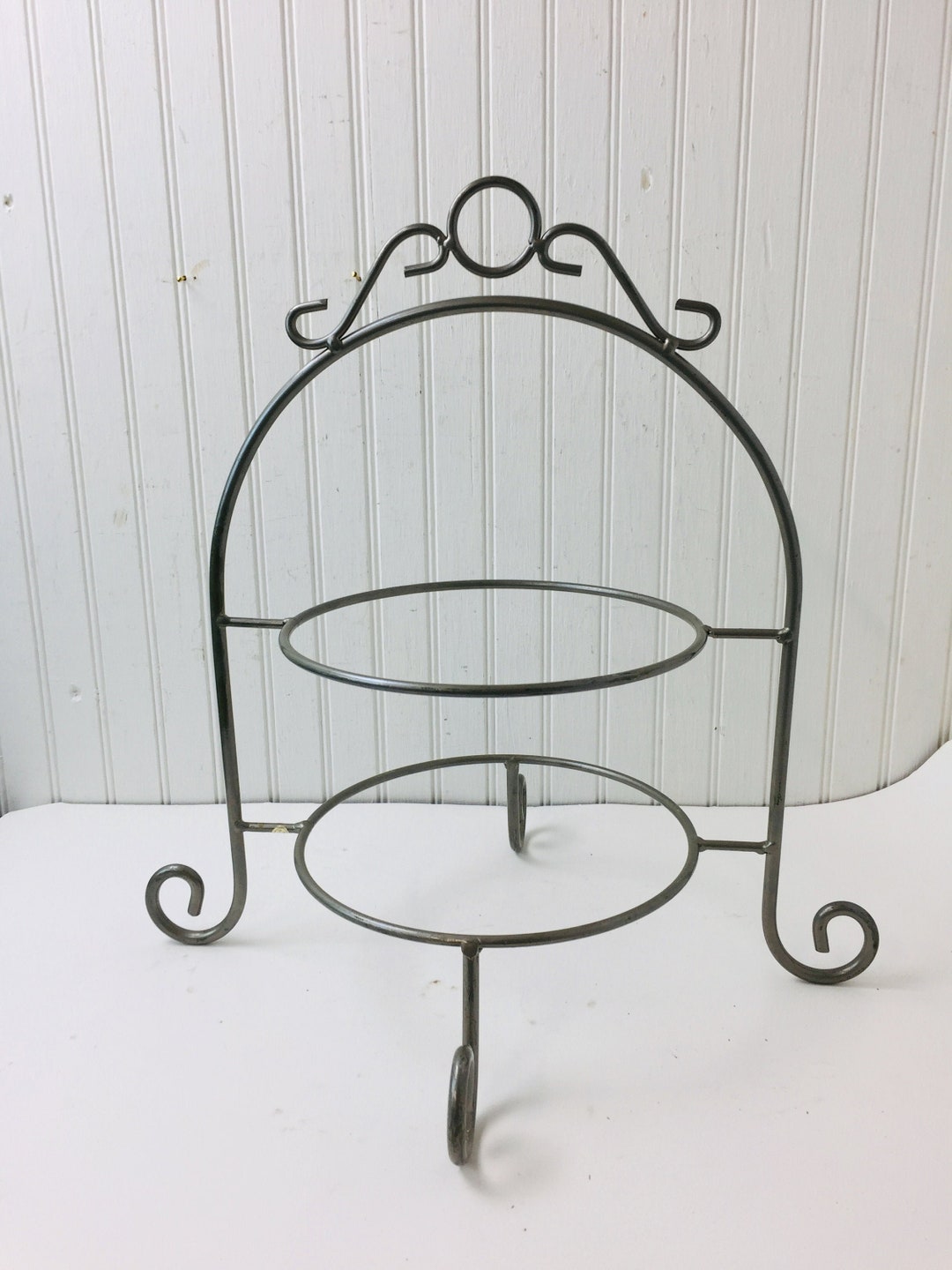 Vintage Plate/pie Rack Plate Holder Metal Rack Iron Pie Etsy