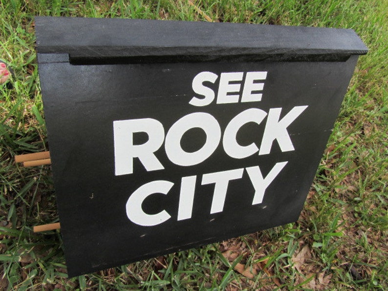See Rock City See Rock City birdhouse Birdhouse Red Etsy