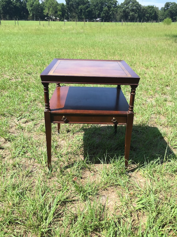 Vintage Side Table Nightstand Vintage Side Table End Table Etsy