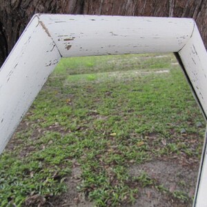 Shabby chic mirror, large mirror, wood mirror, white mirror, mirror, shabby chic decor, wedding, beveled mirror, image 3