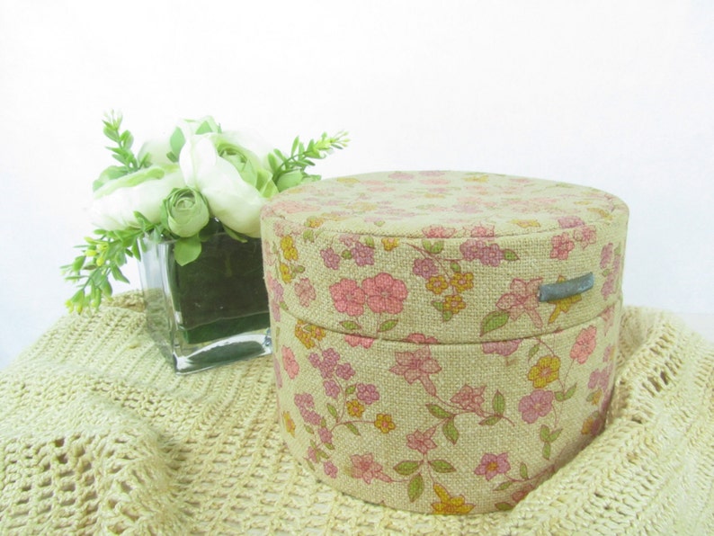Vintage Jewelry Box Pink Sewing Box Craft Basket Craft Etsy