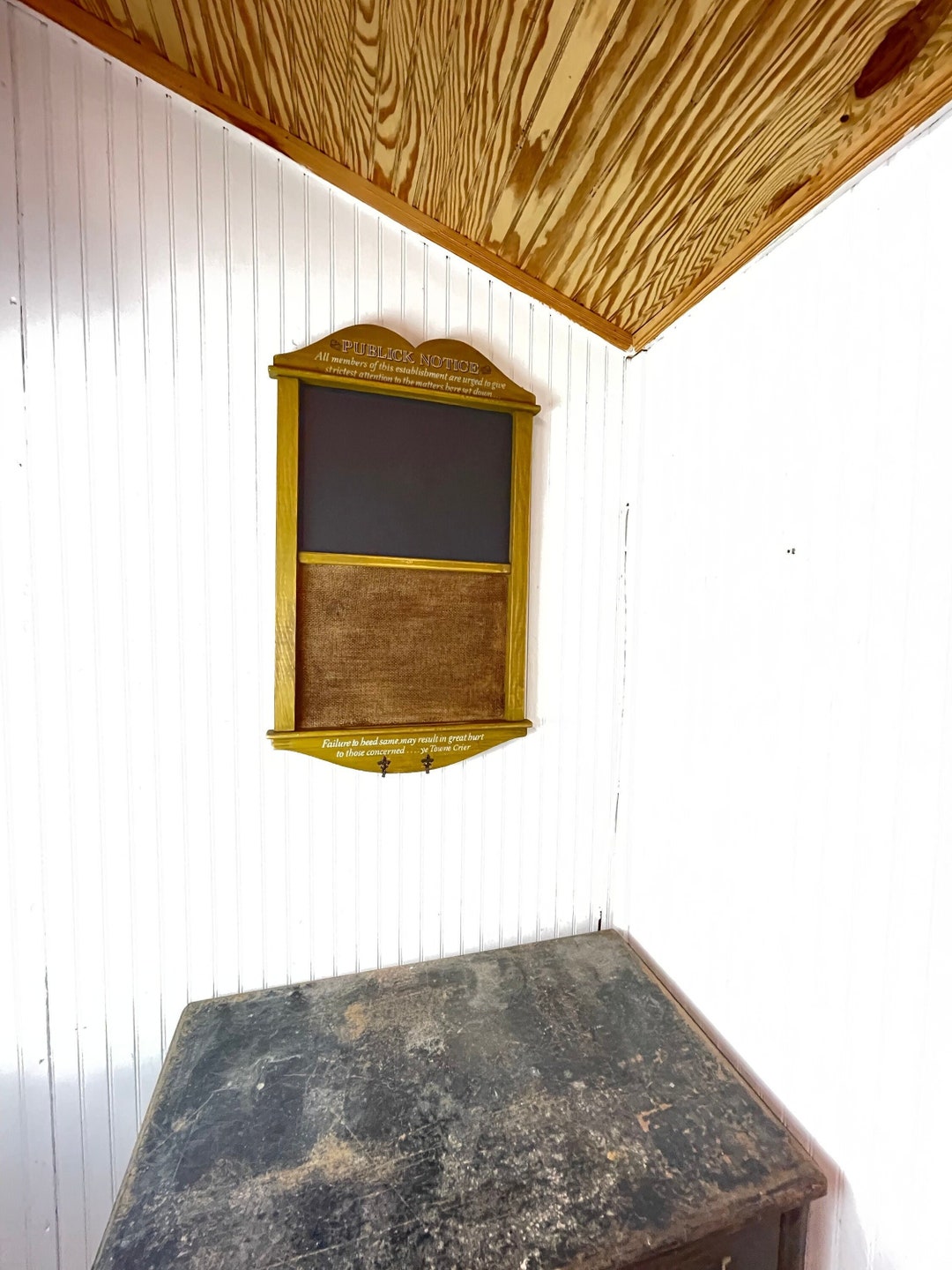 Vintage Chalkboard Message Board Blackboard Chalkboard Key Etsy