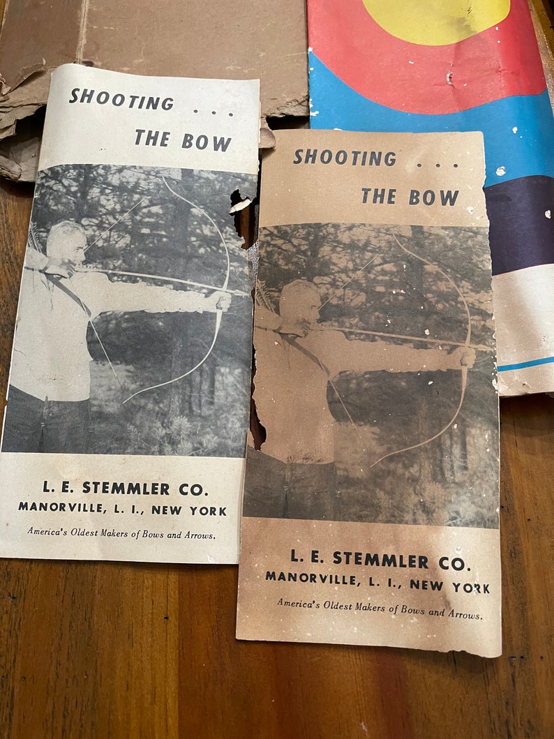 Stemmler Long Bow Vintage Stemmler Archery Set Manorville Etsy