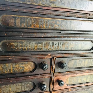 Antique Spool Cabinet, apothecary cabinet, Table Top Desk, Oak Cabinet,store display, Cotton Spool Cabinet, farmhouse, image 6