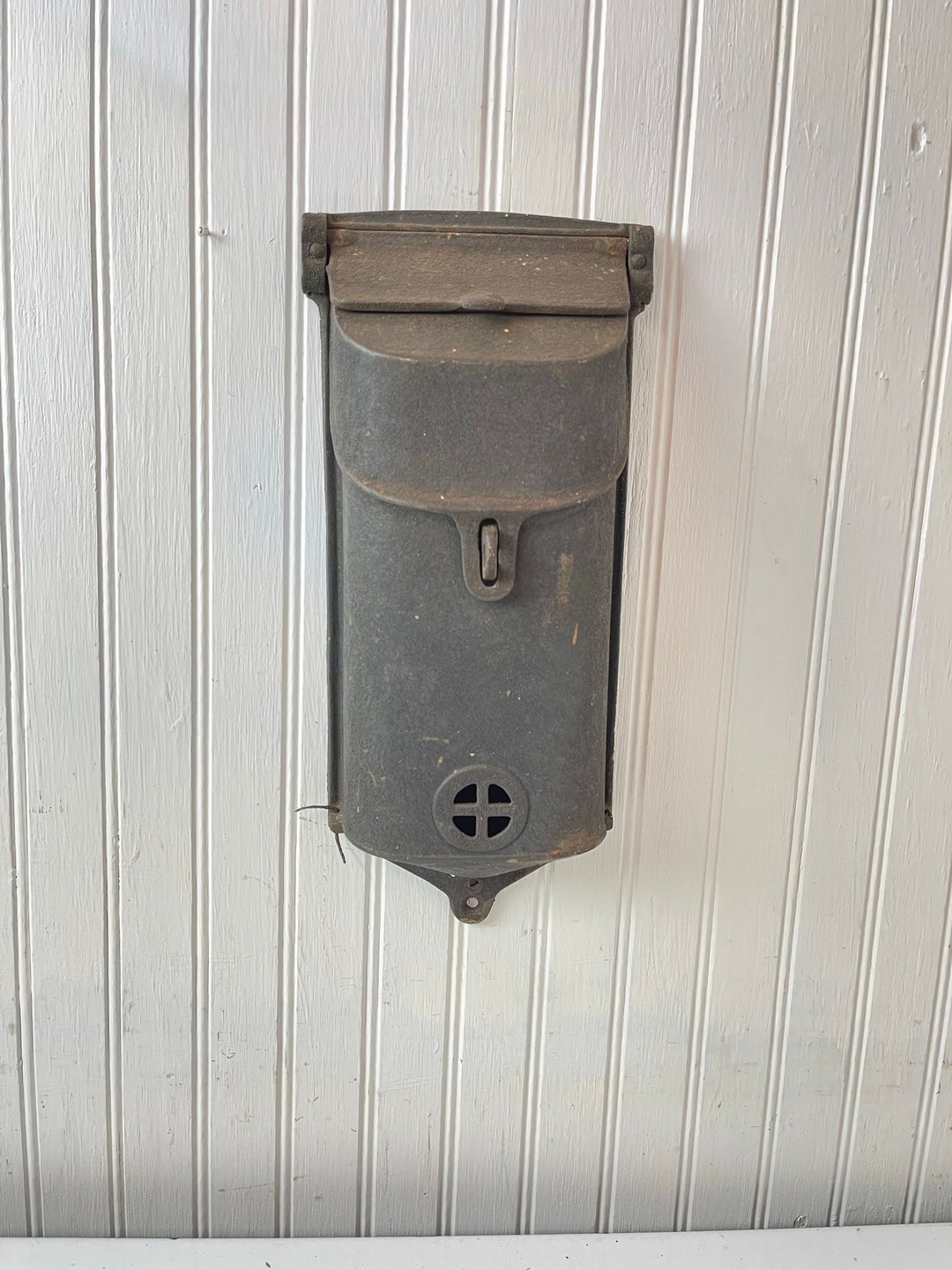 Antique Griswold Cast Iron Mailbox, Apartment Mailbox, Victorian