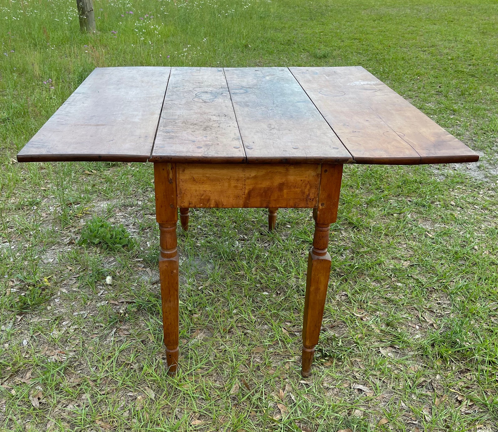Antique Drop Leaf Table Wood Furniture Dining Table - Etsy