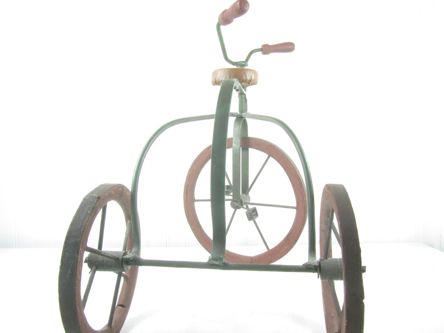 Vintage Doll Tricycle Photo Prop Metal Trike Etsy