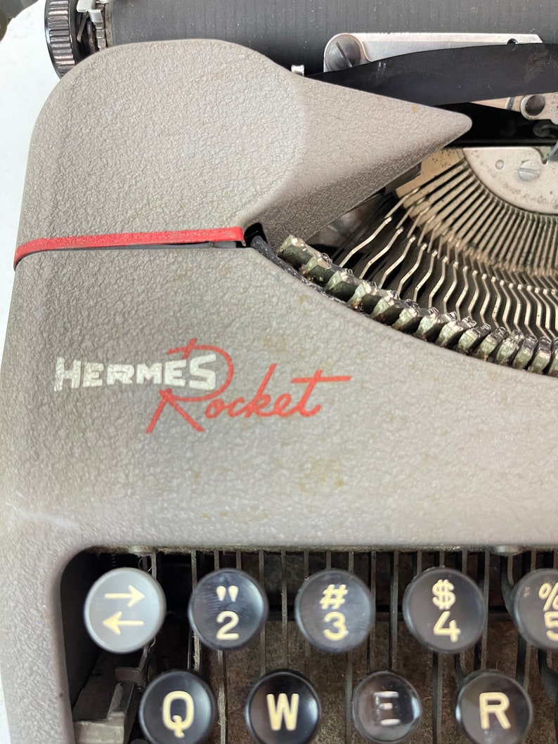 Vintage Hermes Rocket Manual Typewriter Studio 44 Mid Etsy