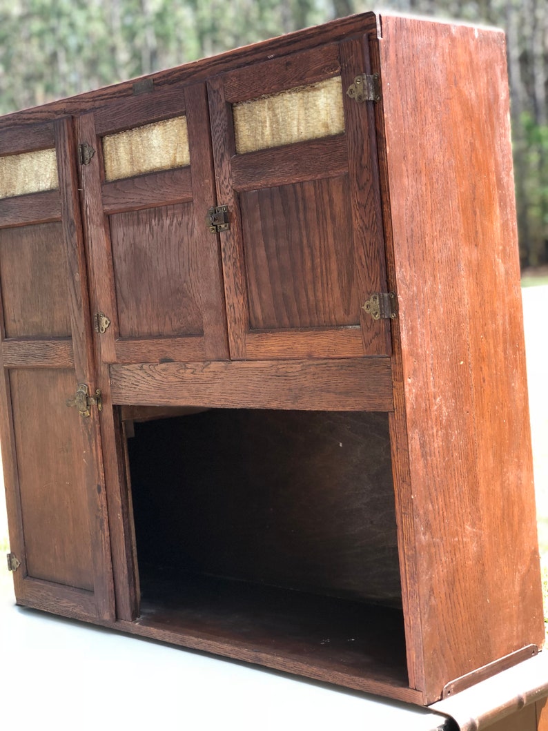 Vintage Hoosier Cabinet Wilson Kitchen Cabinets Wood Etsy