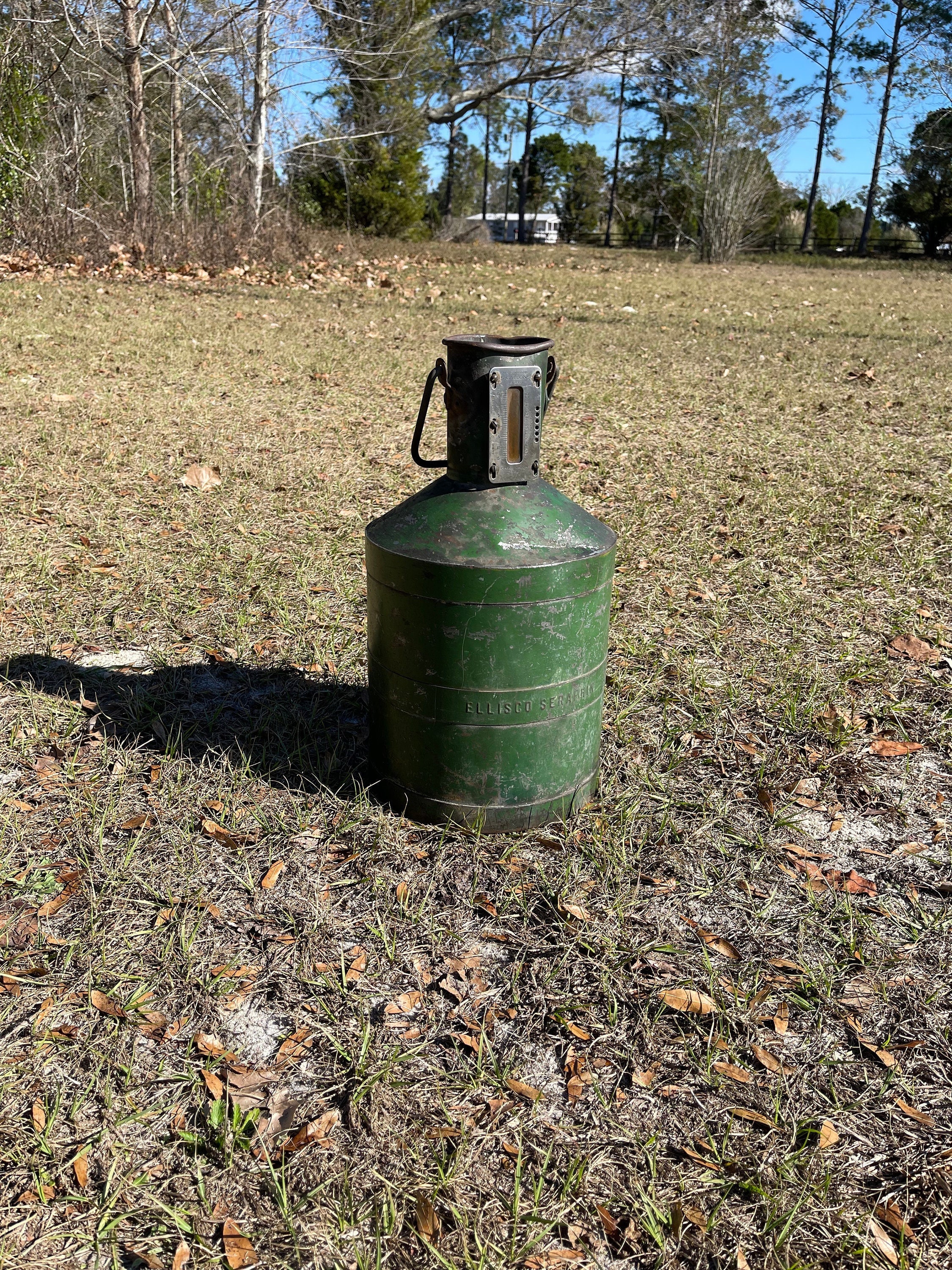 Antique Oil Can, Large Oil Can, Fuel Can, Test Measuring Can