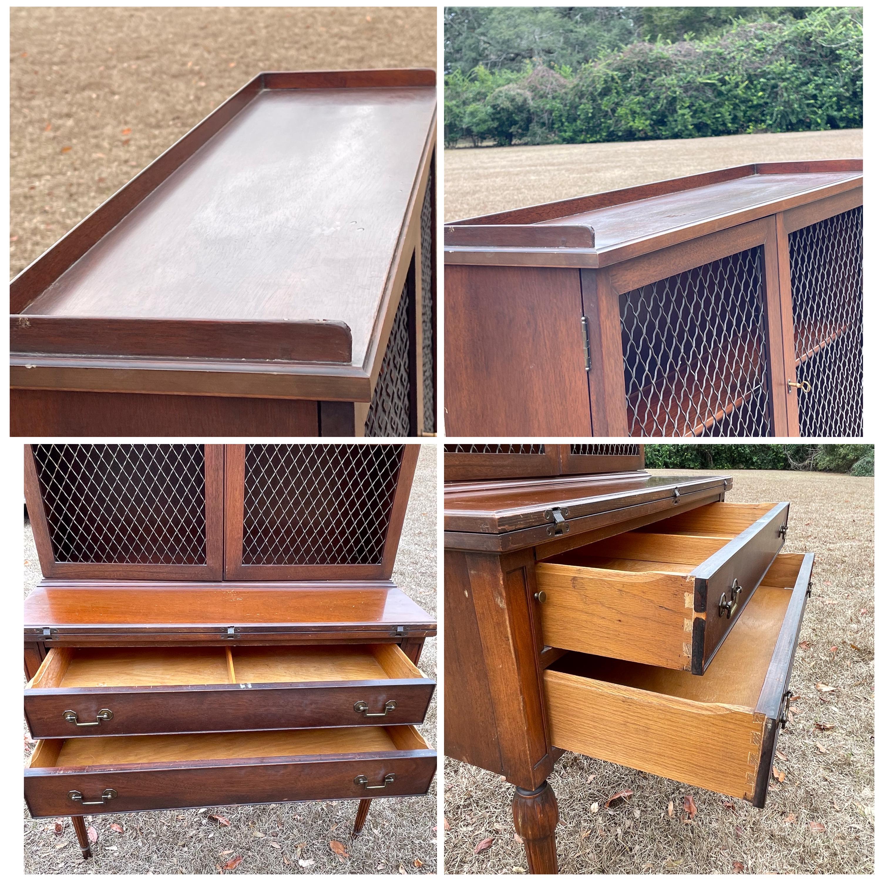 Vintage Maddox Colonial Writing Desk, Hutch Top Desk, Furniture Vintage Maddox Colonial Writing Desk, Hutch Top Desk, Furniture