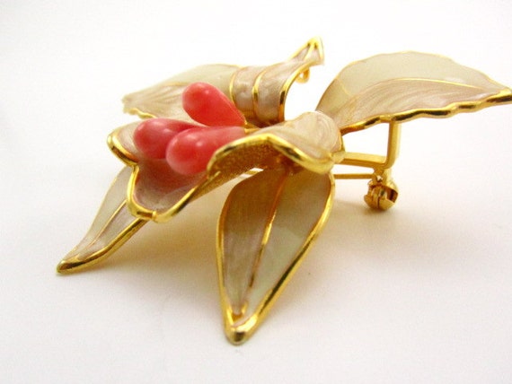 VINTAGE BROOCH, vintage pin, flower pin, vintage … - image 2