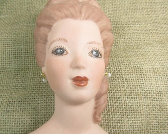 Porcelain Doll, Vintage toy, vintage doll, collectible doll, Epperson Crafts, June's Pastime