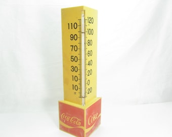 Coca Cola Thermometer, Vintage Coke Collectible, Coke Advertisement, collectible