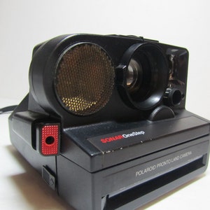 VINTAGE POLAROID SONAR Camera, Polaroid sx-70, Sonar Autofocus, Sonar One Step, Pronto Land Camera image 5