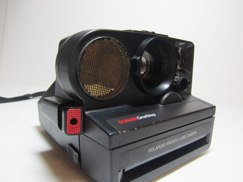 VINTAGE POLAROID SONAR Camera, Polaroid sx-70, Sonar Autofocus, Sonar One Step, Pronto Land Camera image 5