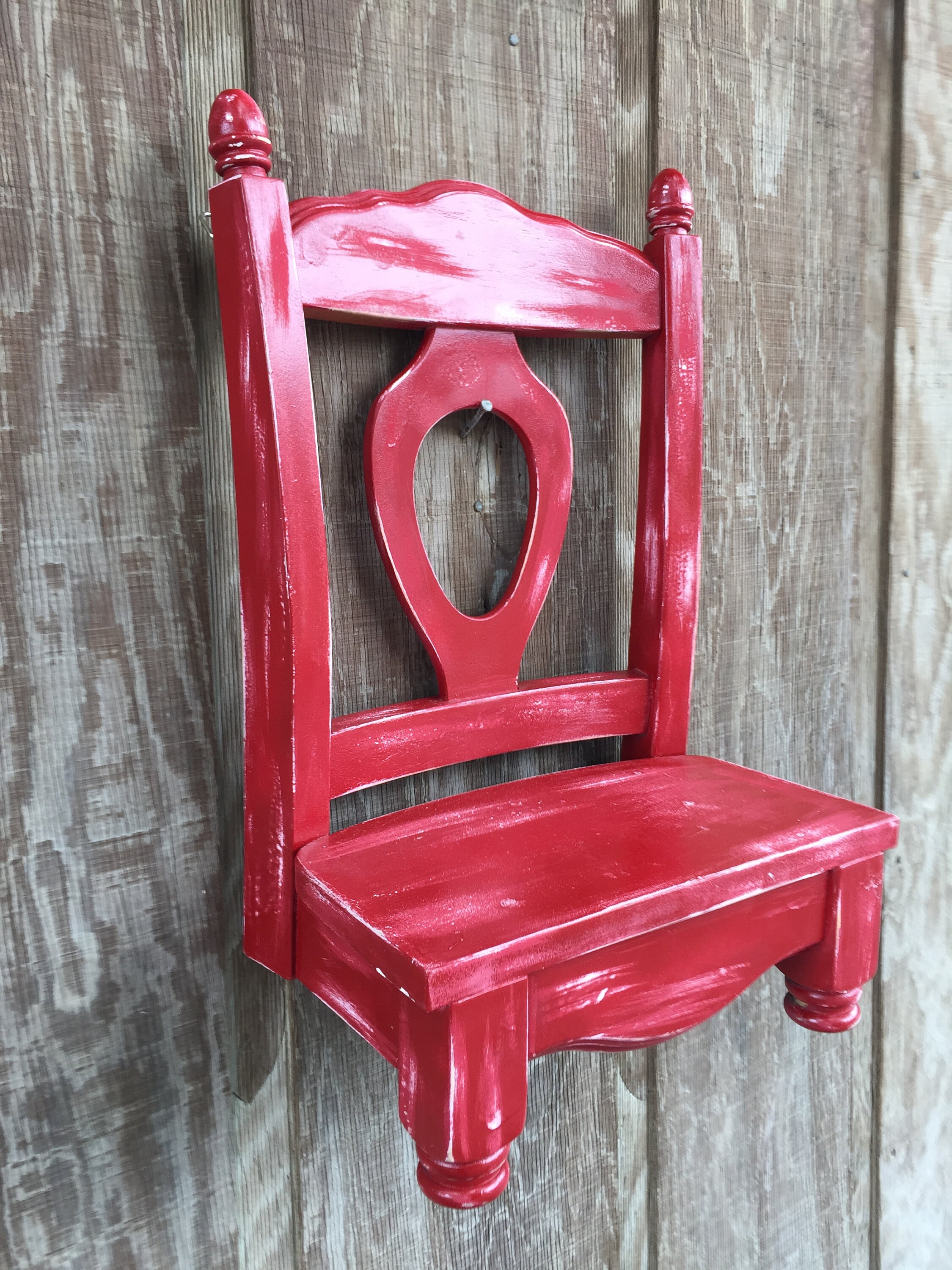 Chair shelf Wood shelf wooden shelf shabby chic funiture Etsy.de