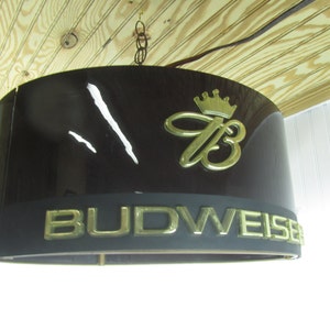 Vintage Budweiser Light, Vintage Sign, Lighted Beer Sign, Barware, Man Cave