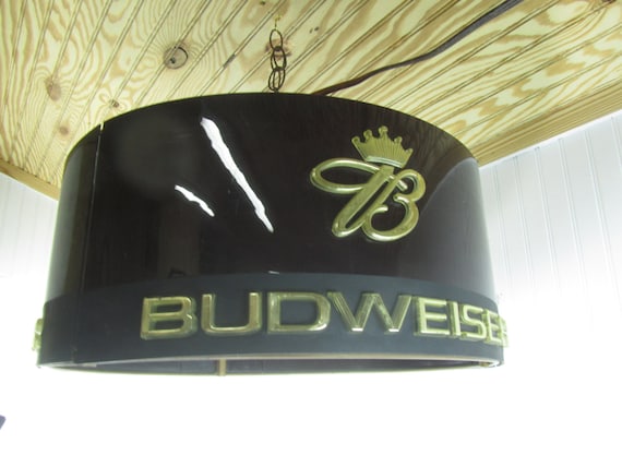 Vintage Budweiser Light, Vintage Sign, Lighted Beer Sign, Barware