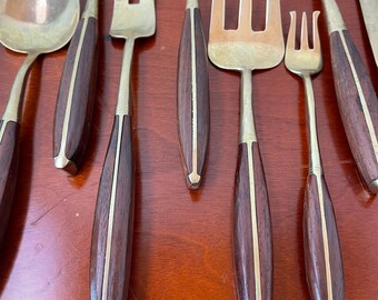Brass Cutlery, Siam, Thailand, Silverware, Serving for 12